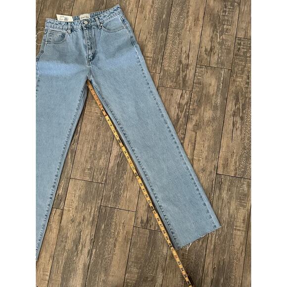 NWT Abrand Jeans Blue 94 High Rise Straight Walkaway Jeans Size 26 - Picture 6 of 10